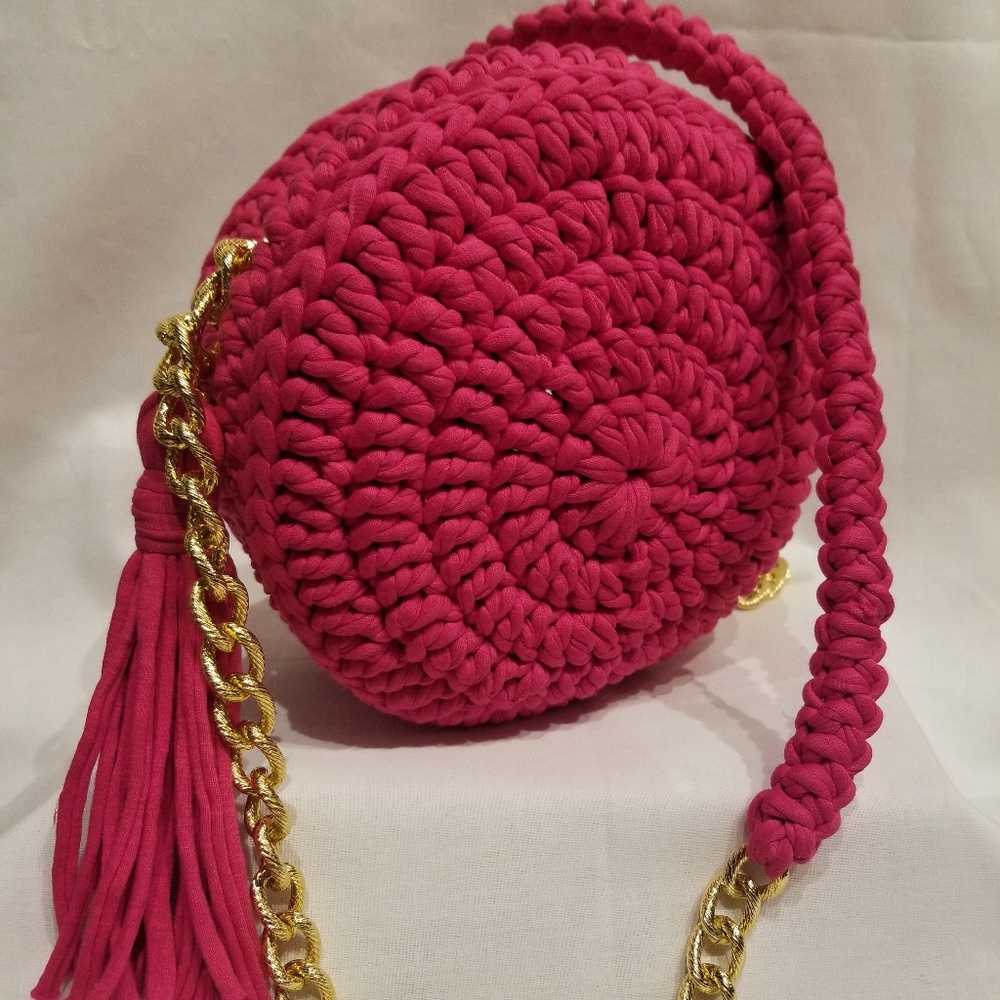 Bright Fushia Pink Crossbody